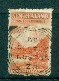 New-Zealand-1902-5-Mt-Cook-Wmk-FU-lot59506