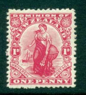 New-Zealand-1909-1d-Dominion-MUH-Lot28723