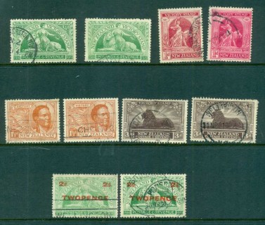 New-Zealand-1920-22-Victory-Issue-Assorted-oddments-faults-FU-lot71531