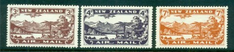 New-Zealand-1931-Air-mail-Plane-over-Lake-Manapouri-MLH-lot71534