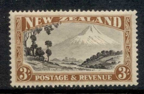 New-Zealand-1935-41-Mt-Egmont-3-Perf-15-MLH