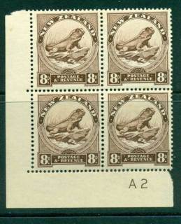 New-Zealand-1935-8d-Tuatara-Plate-A2-Block-4-MUH-Lot25898