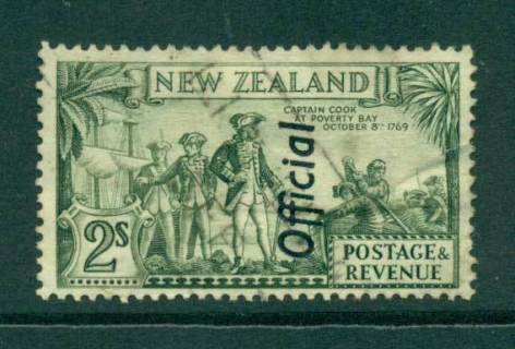 New-Zealand-1936-2-Official-9crease-Used-Lot28737