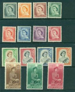 New-Zealand-1953-57-QEII-Defins-to-5-MUH-MH-15-Lot28535