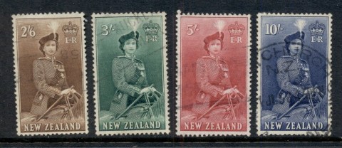 New-Zealand-1953-57-Queen-on-Horseback-2-6-10-FU