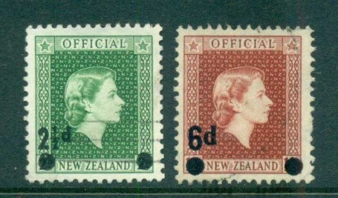 New-Zealand-1954-QEII-Officials-Opts-Surch-FU-lot71577