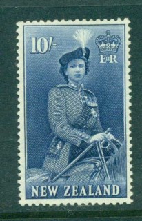 New-Zealand-1954-Queen-on-Horseback-10-MLH-lot71567