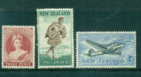 New-Zealand-1955-Stamp-Centenary-MLH-lot71573