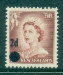 New-Zealand-1958-QEII-2d-Surcharge-MLH