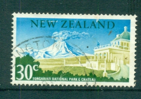 New-Zealand-1967-70-30c-Ngaruhoe-Volcanoe-Multicoloured-FU-lot71597