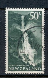 New-Zealand-1967-70-Surtherland-Falls-50c-FU