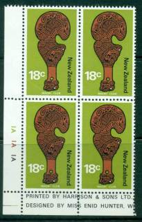 New-Zealand-1970-71-18c-Club-Block-4-MUH-Lot23439