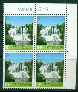 New-Zealand-1977-16c-Papakorito-Falls-Block-4-MUH-Lot23446