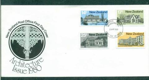 New-Zealand-1980-Architecture-FDC-lot52697