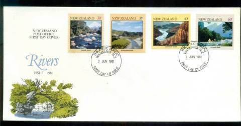 New-Zealand-1981-Rivers-FDC-lot52701