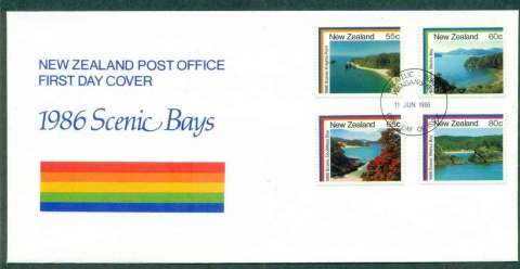 New-Zealand-1986-Scenic-Bays-FDC-lot50433