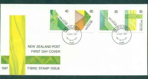 New-Zealand-1987-Fibres-FDC-lot50429