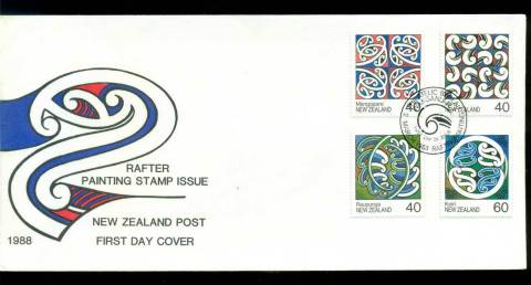 New-Zealand-1988-Maori-Rafter-paintings-FDC-lot52761