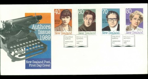 New-Zealand-1989-Authors-FDC-lot52768