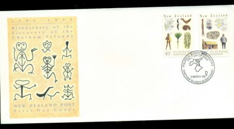 New-Zealand-1991-Chatham-Islands-FDC-lot52782