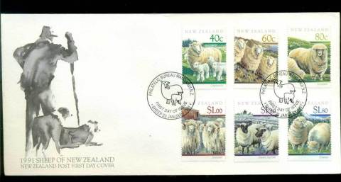 New-Zealand-1991-Sheep-FDC-lot52781