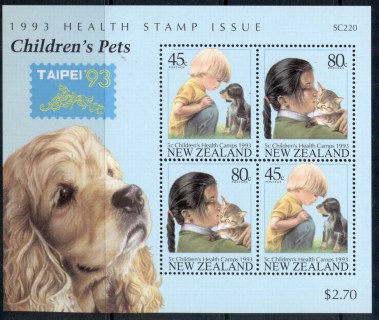 New-Zealand-1993-Childrens-Pets-MUH