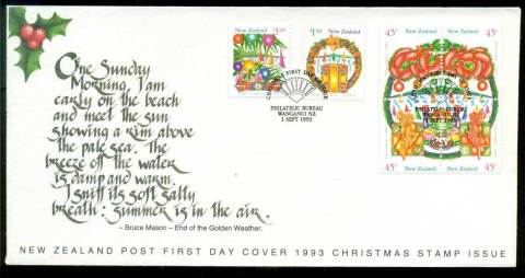 New-Zealand-1993-Xmas-FDC-lot52809