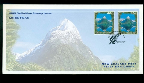 New-Zealand-1995-Definitive-40c-Mitre-Peak-FDC-lot52837