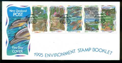 New-Zealand-1995-Environment-Booklet-pane-10-FDC-lot52849