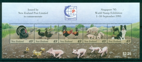 New-Zealand-1995-Farm-Animals-Singapore-MS-MUH-Lot29895