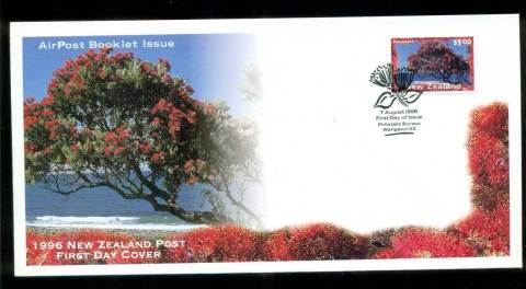 New-Zealand-1996-Air-Post-1-Tree-FDC-lot52862