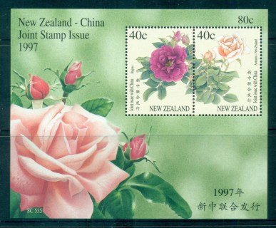 New-Zealand-1997-Roses-Joint-China-issue-MS-MUH-lot83084