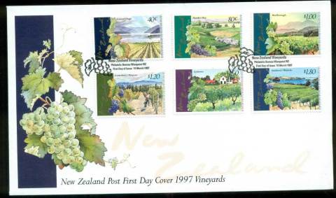 New-Zealand-1997-Vineyards-FDC-lot52870