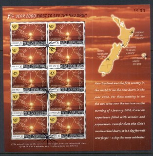 New-Zealand-2000-New-Millenium-sunrise-sheetlet-CTO