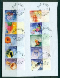 New-Zealand-2001-Greetings-2x-str-on-piece-FU-lot71625