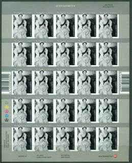 New-Zealand-2001QEII-75th-Birthday-IMPERF-Monochrome-Sheet-MUH-Lot23447