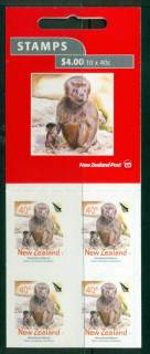 New-Zealand-2004-40c-Hamadryas-Baboon-PS-Booklet-MUH-lot23397