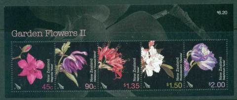 New-Zealand-2004-Garden-Flowers-II-MS-MUH-Lot23477