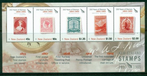 New-Zealand-2005-Stamp-Anniversary-MS-1905-MUH-Lot17680