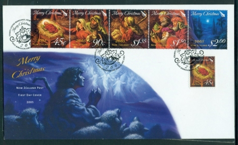 New-Zealand-2005-Xmas-MS-FDC-Lot19029