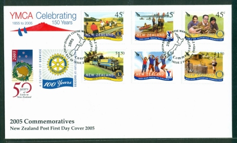 New-Zealand-2005-YMCA-FDC-Lot19013