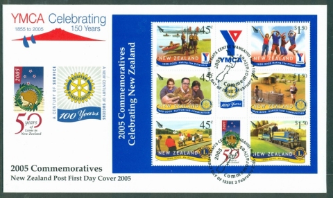 New-Zealand-2005-YMCA-MS-FDC-Lot19014