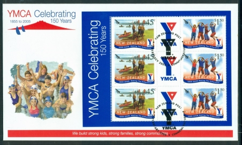 New-Zealand-2005-YMCA-MS-FDC-Lot19016