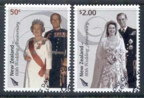 New-Zealand-2007-QEII-60th-Royal-Wedding-Anniversary-CTO-FDI