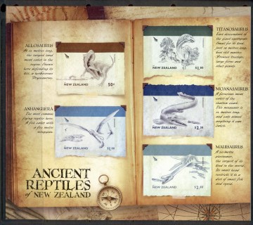 New-Zealand-2010-Ancient-Reptiles-of-New-Zealand-PS-sheet-MUH