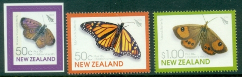 New-Zealand-2010-Childrens-Health-Stamps-Butterflies-MUH