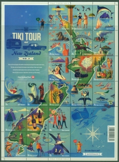 New-Zealand-2012-Tiki-Tour-sheetlet-MUH-XL-Shipping-MUH