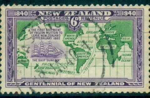 New-Zealand-1940-6d-Mutton-Ship-FU-lot71552