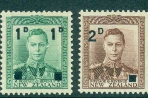 New-Zealand-1941-KGVI-Surcharges-2-MUH-Lot28528