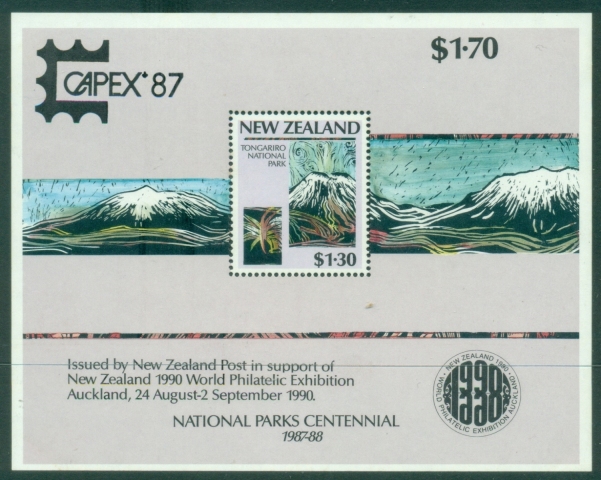 New-Zealand-1987-The-100th-Anniversary-of-the-National-Parks-Movement-MS-MUH